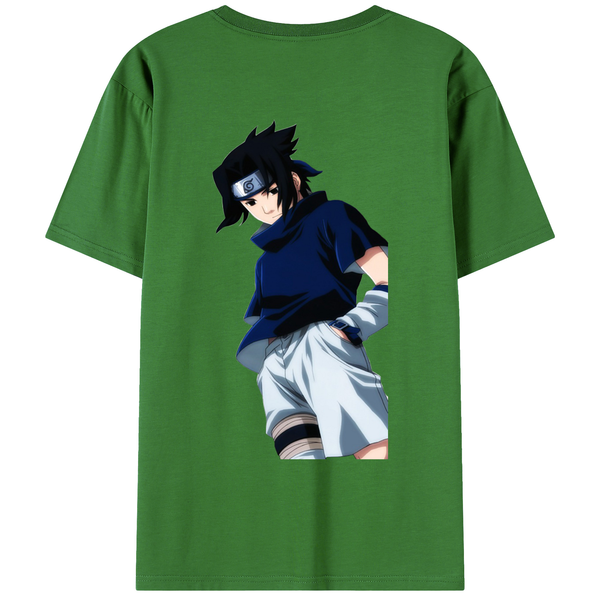 （画像用） NARUTO -ナルト- うちは サスケ Uchiha Sasuke レディース半袖Tシャツ(バックプリント)